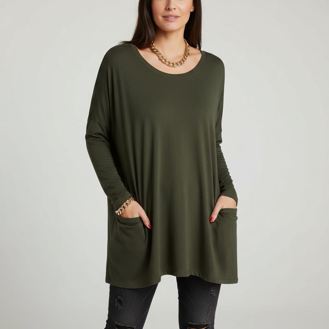 Aelira | Relaxed Long Sleeve Top