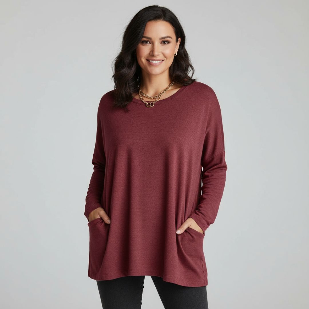 Aelira | Relaxed Long Sleeve Top
