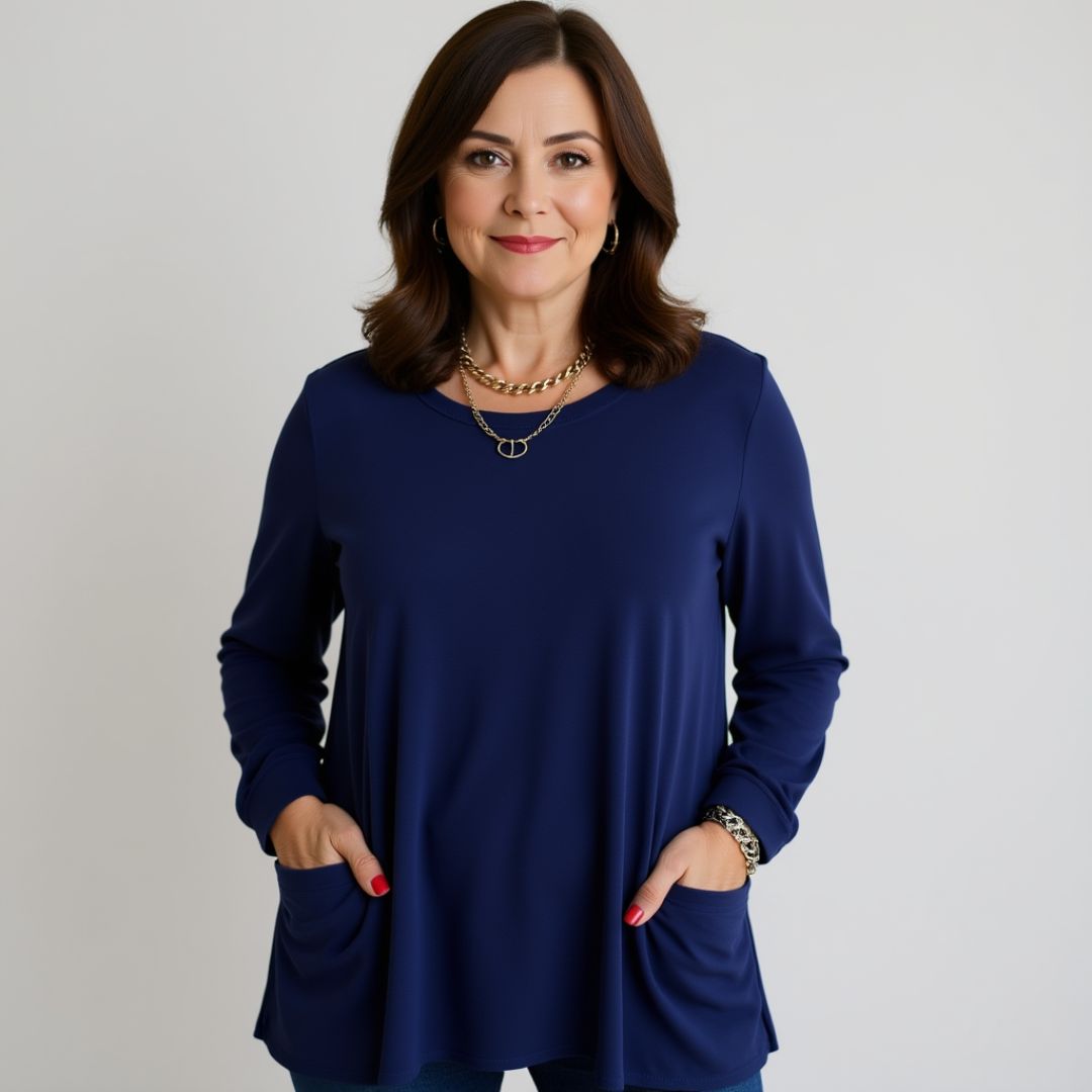 Aelira | Relaxed Long Sleeve Top