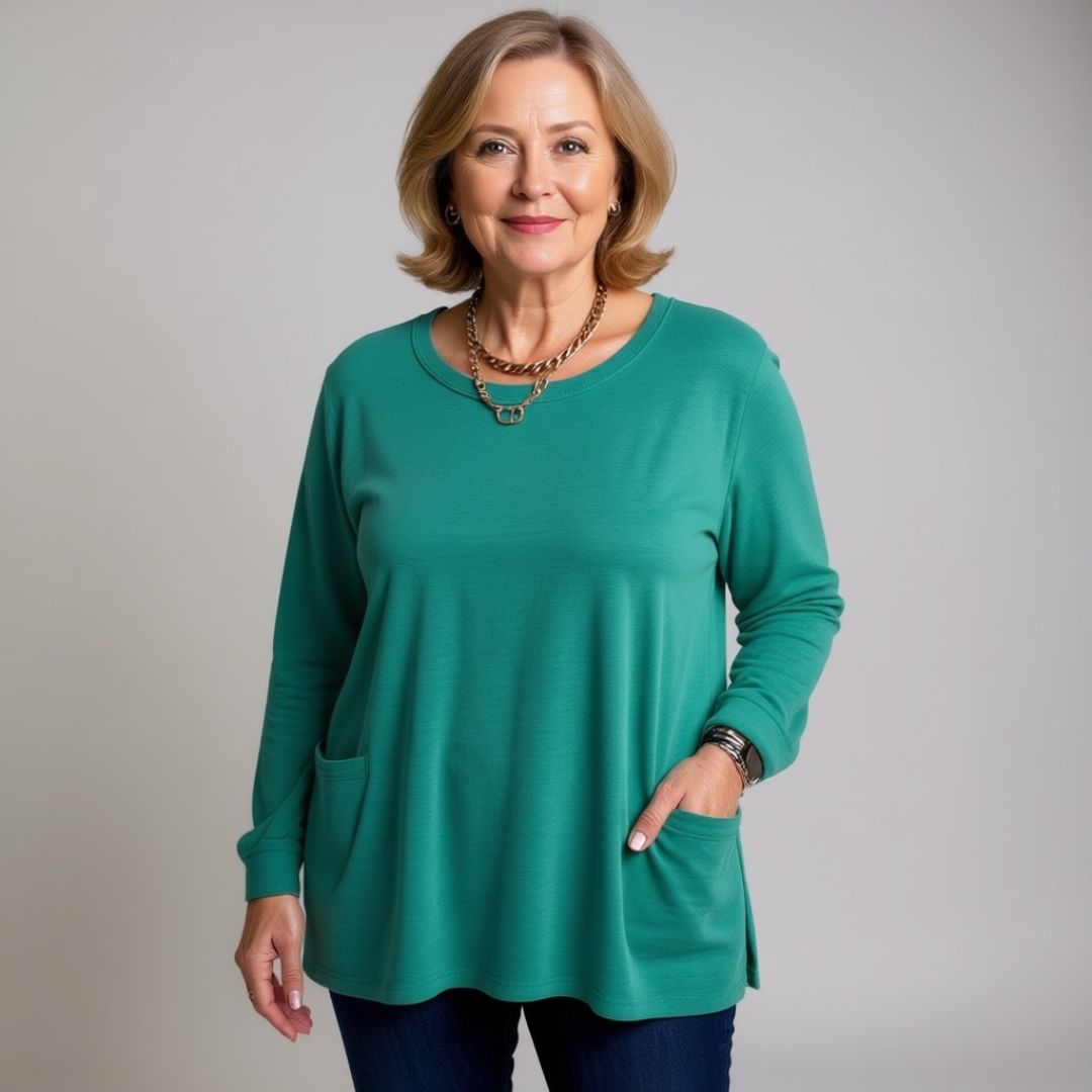 Aelira | Relaxed Long Sleeve Top