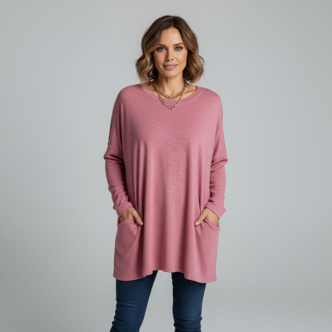 Aelira | Relaxed Long Sleeve Top
