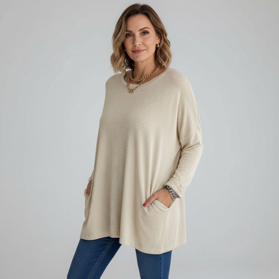 Aelira | Relaxed Long Sleeve Top