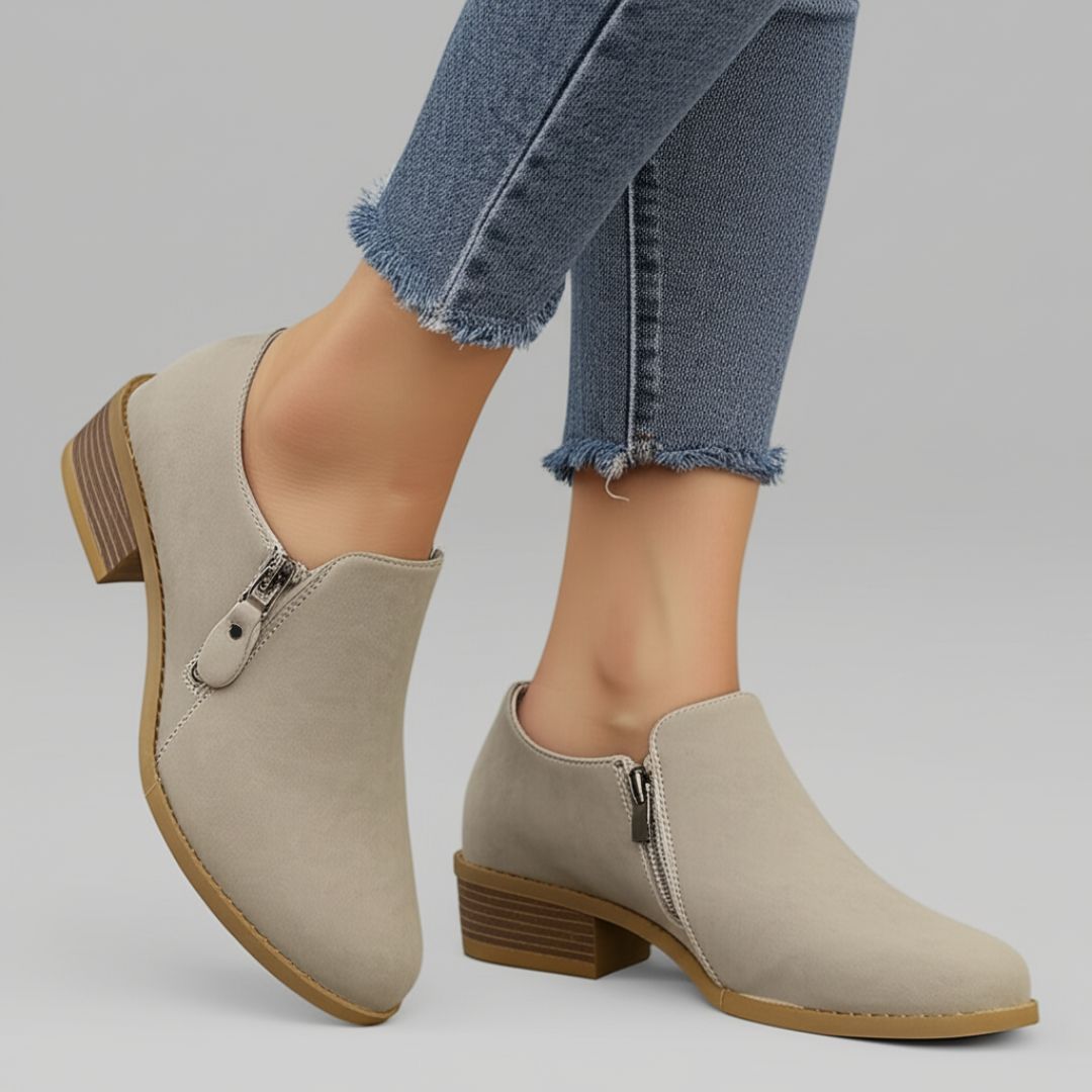 Bry | Orthopedic Zip-Up Ankle Boots