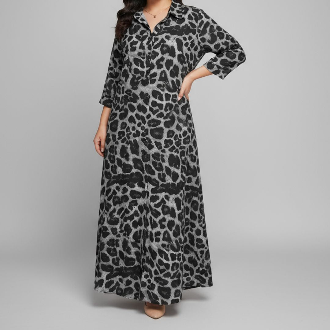 Chelsea | Leopard Print Maxi Dress