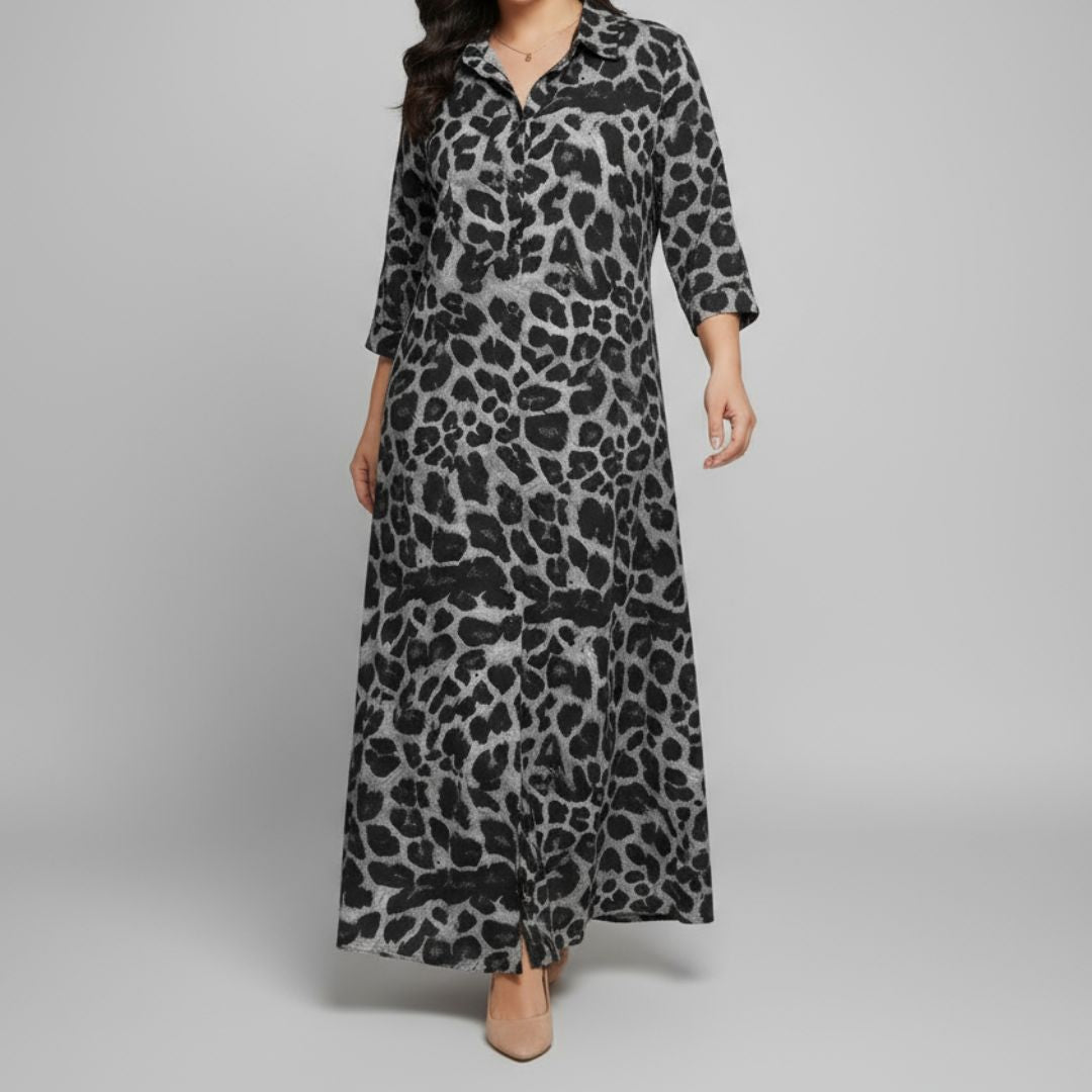 Chelsea | Leopard Print Maxi Dress