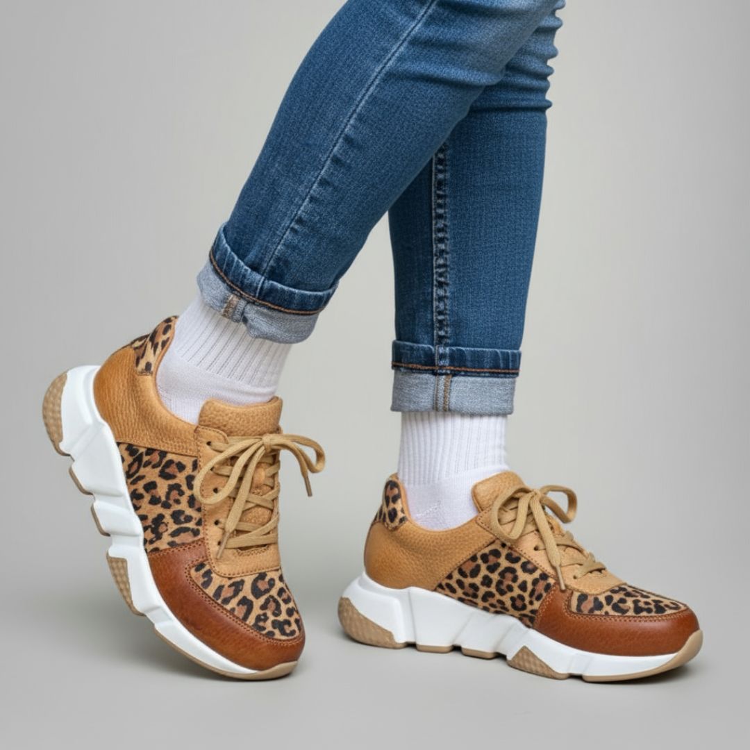 Crizzy | Comfortable Leopard Trainers