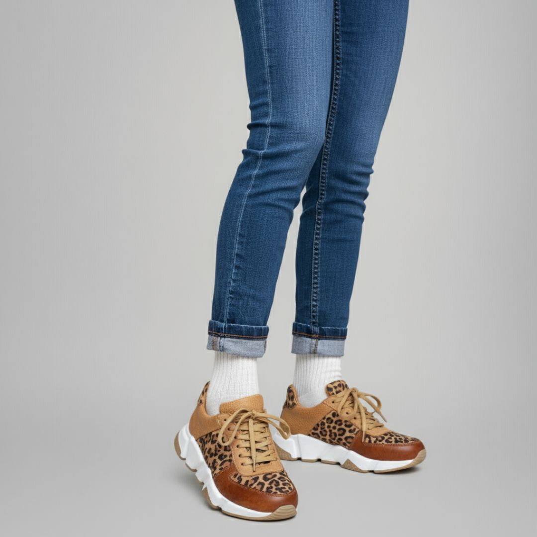 Crizzy | Comfortable Leopard Trainers