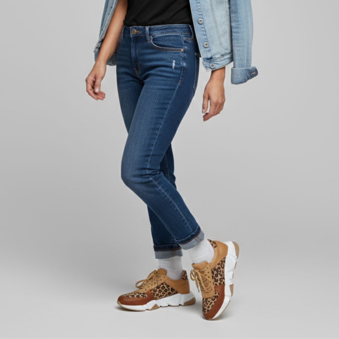 Crizzy | Comfortable Leopard Trainers