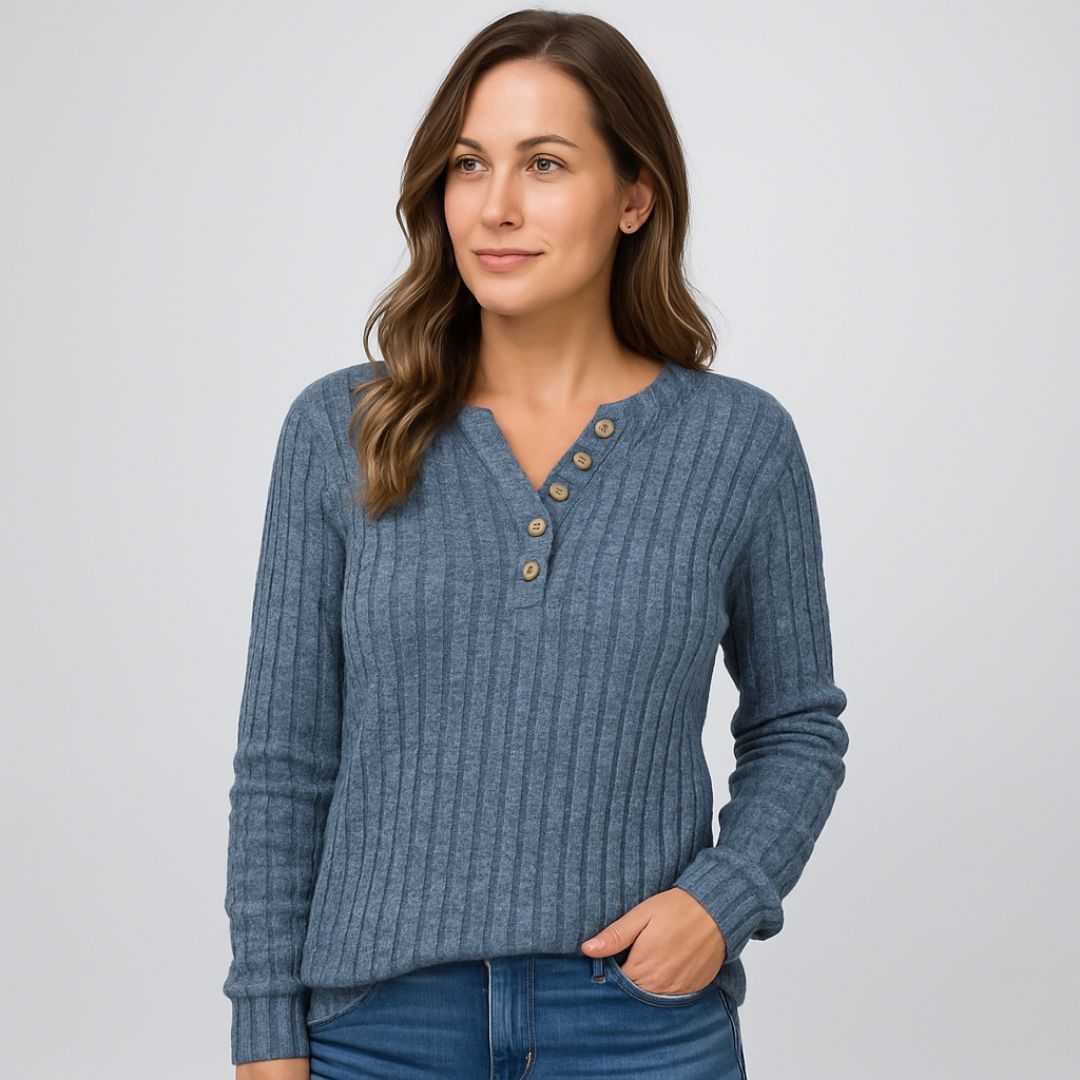 Fien |  Button-up knit Sweater