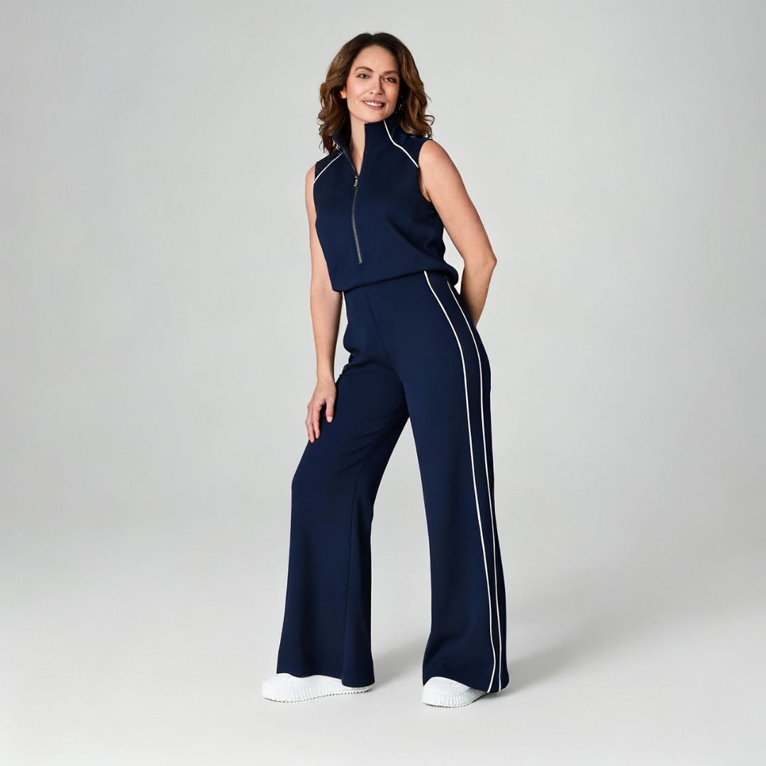 Karrie - Sleeveless Mockneck Jumpsuit
