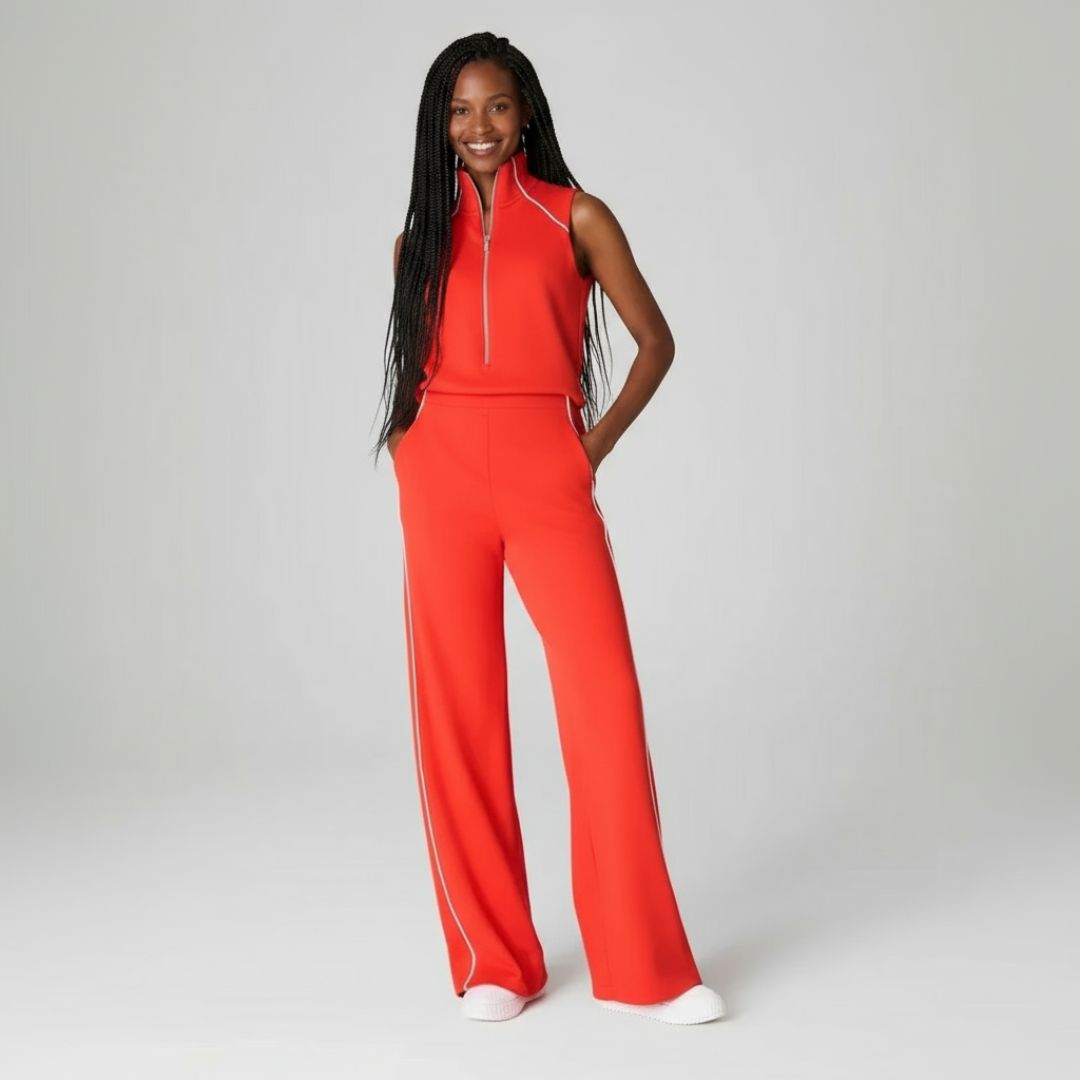 Karrie - Sleeveless Mockneck Jumpsuit