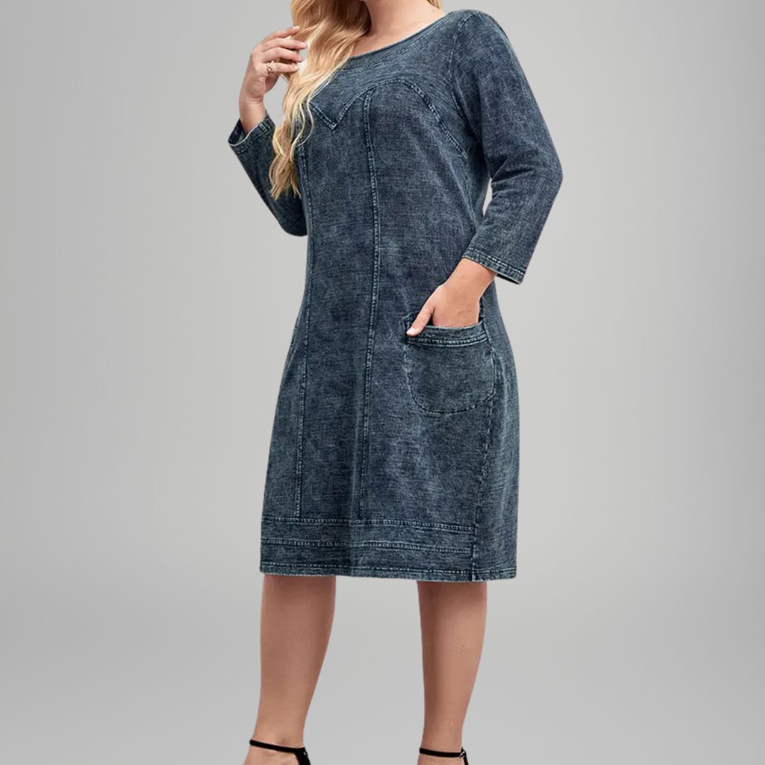Lerren - Casual Denim Dress