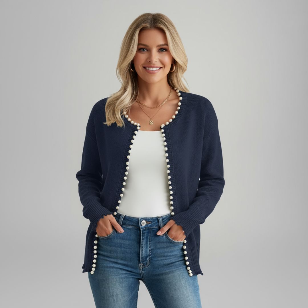 Marie - Elegant Beaded Cardigan