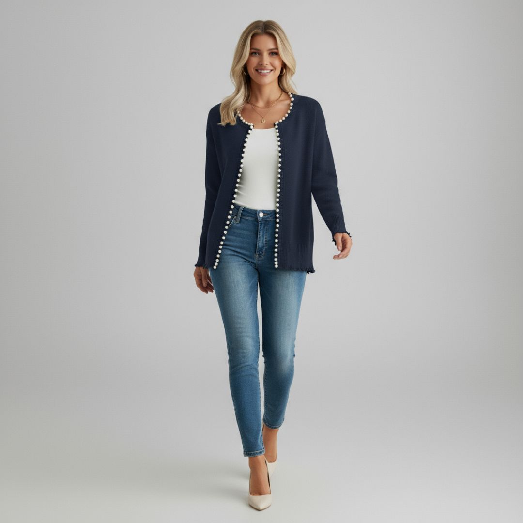 Marie - Elegant Beaded Cardigan