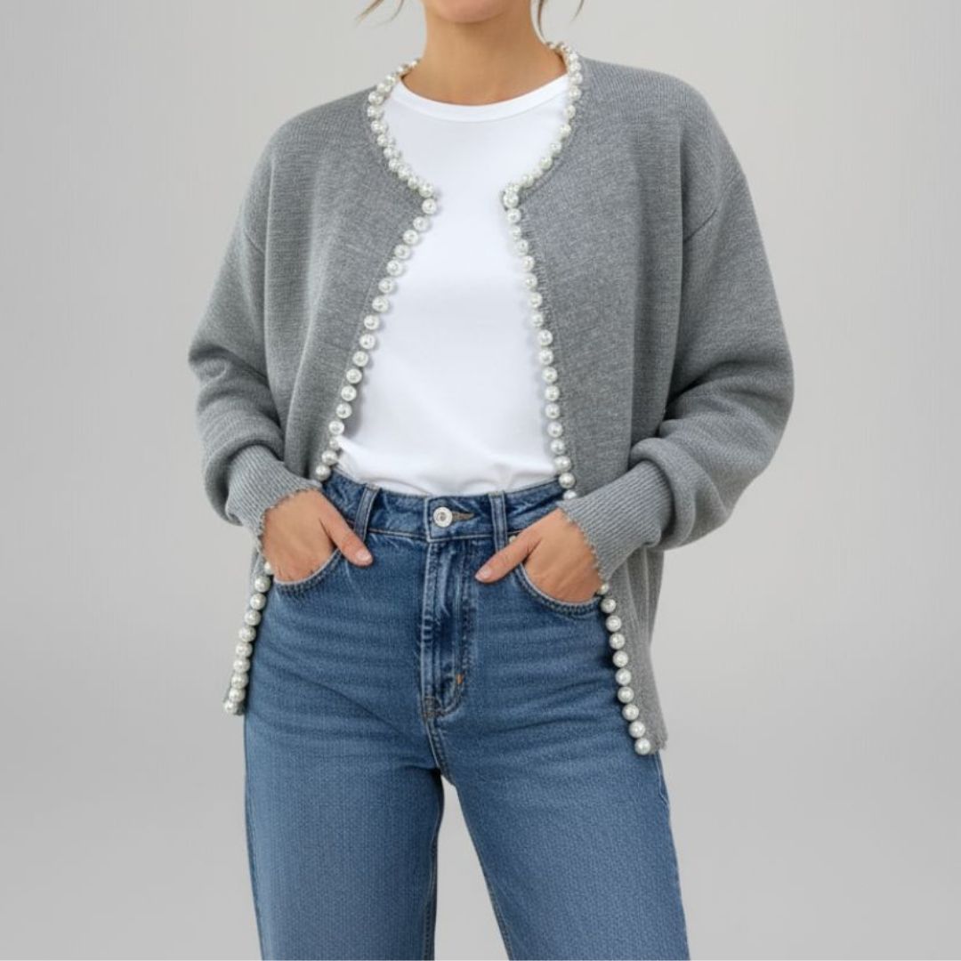 Marie - Elegant Beaded Cardigan