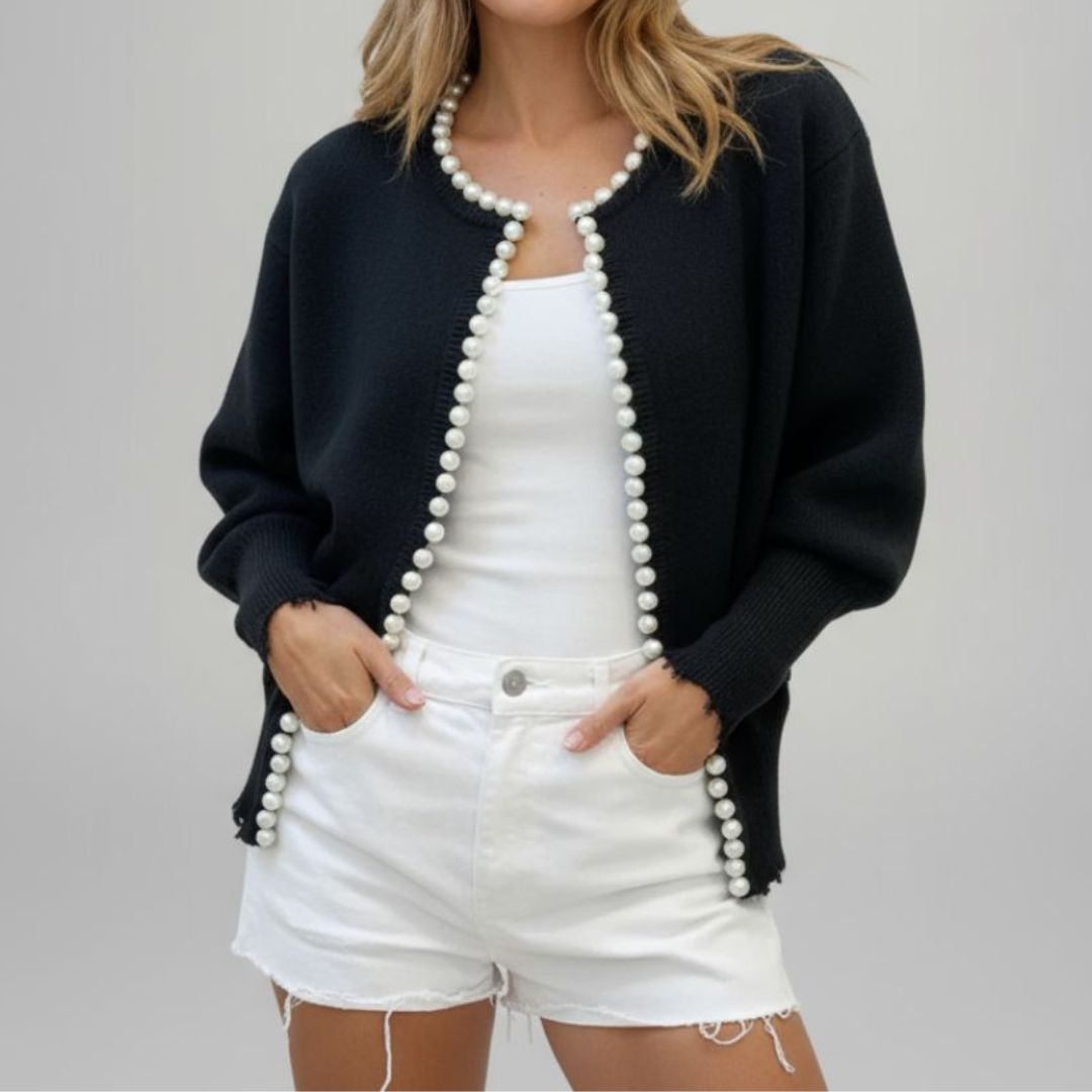 Marie - Elegant Beaded Cardigan