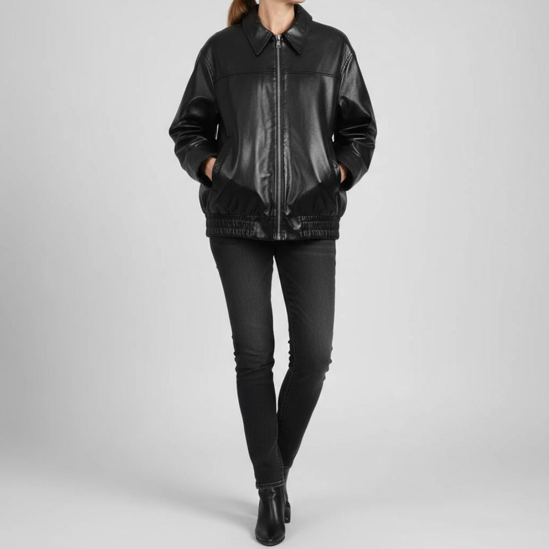 Melissa | Retro Leather Jacket