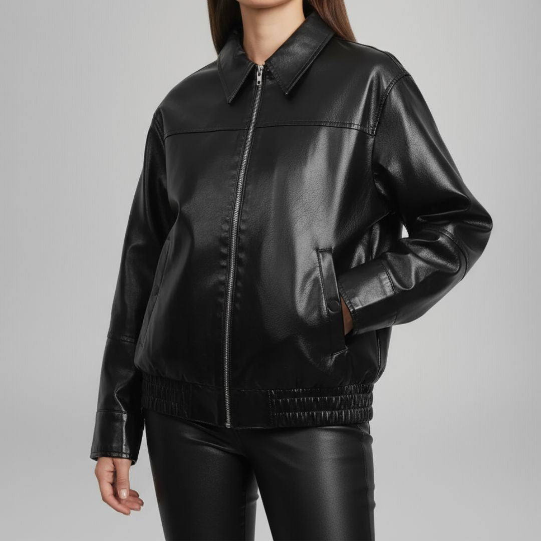 Melissa | Retro Leather Jacket