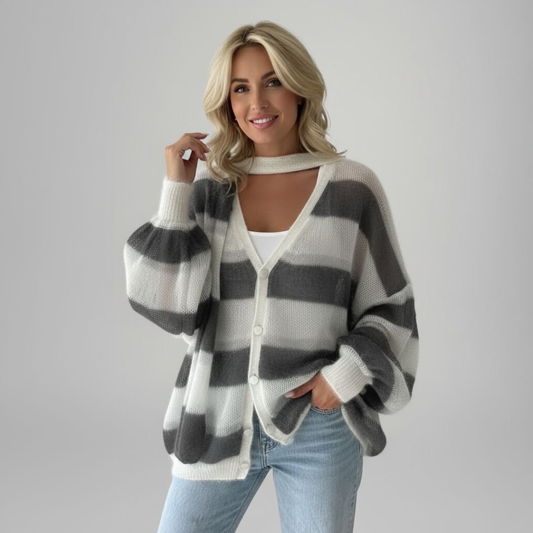 Nerissa - Striped Cardigan