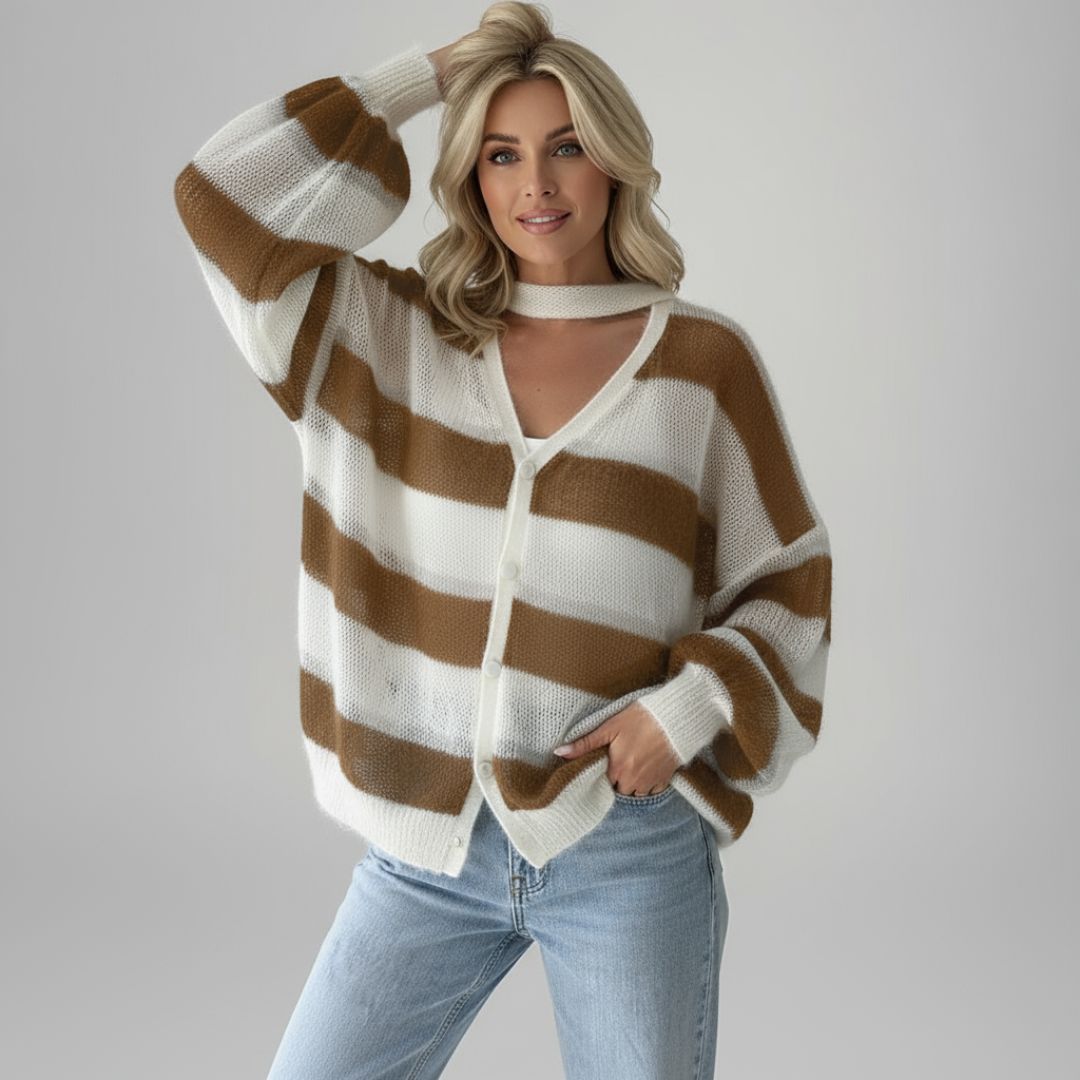 Nerissa - Striped Cardigan