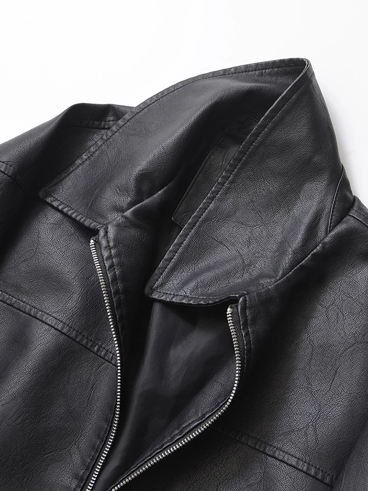 Leah | Leather Bomber Jacket
