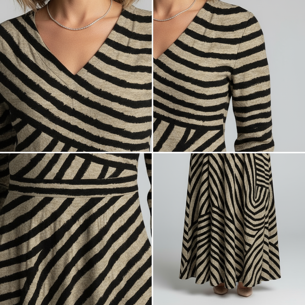 Bonnie - Vintage Striped dress